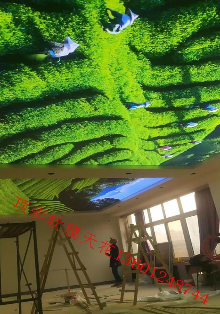 供应展会膜顶彩软膜天花柔性天花拉蓬天花